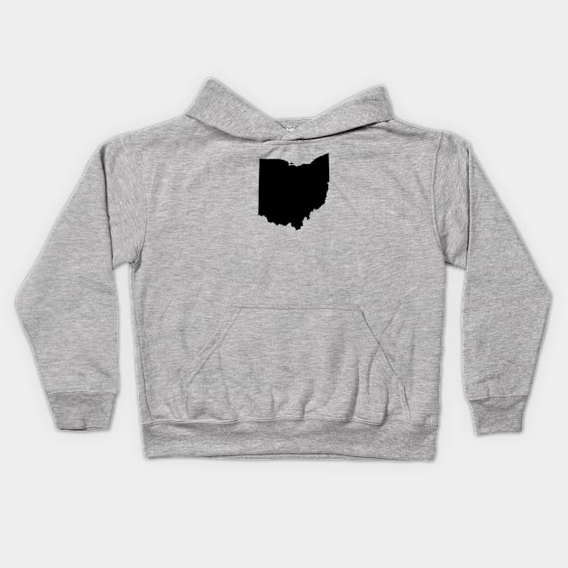 Ohio Black Kids Hoodie by AdventureFinder